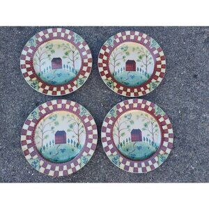 4 Thomson Country Home 8" Salad Plates